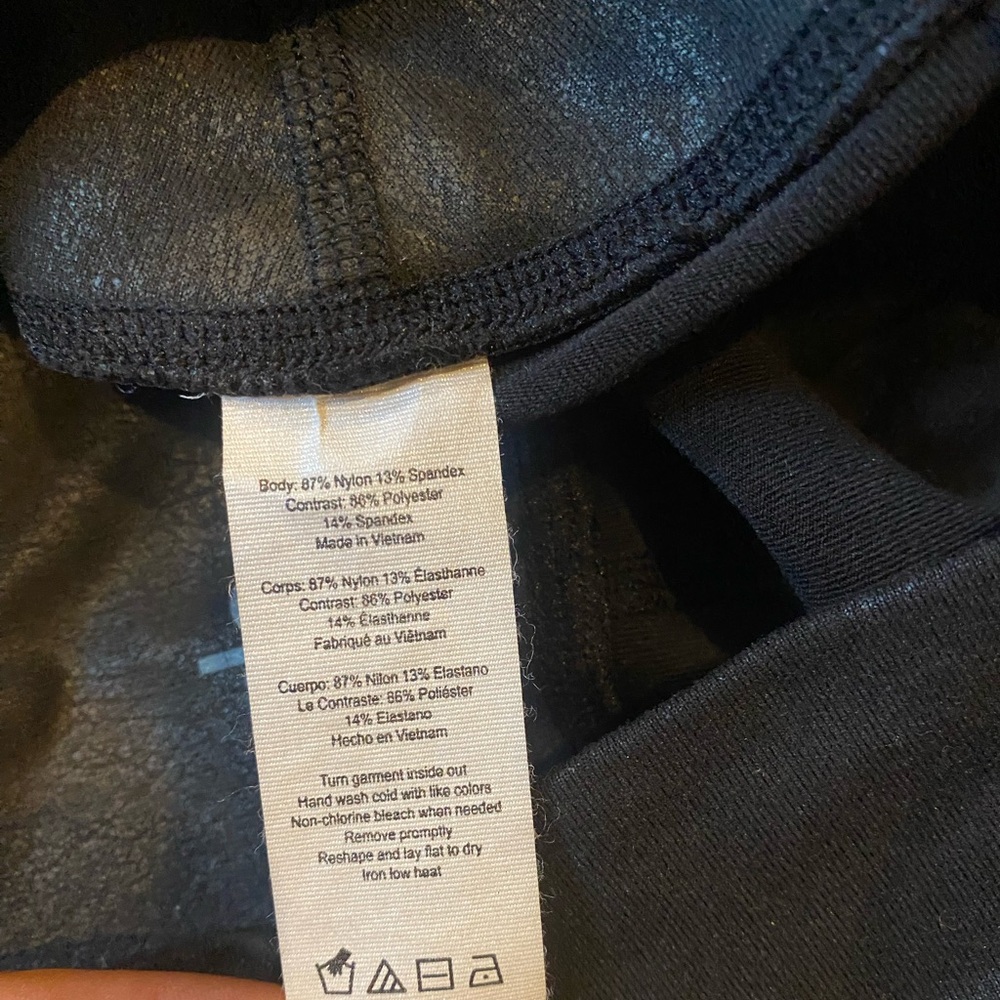 Alo Yoga High Waist Leather Moto Leggings - Picture 9 of 11